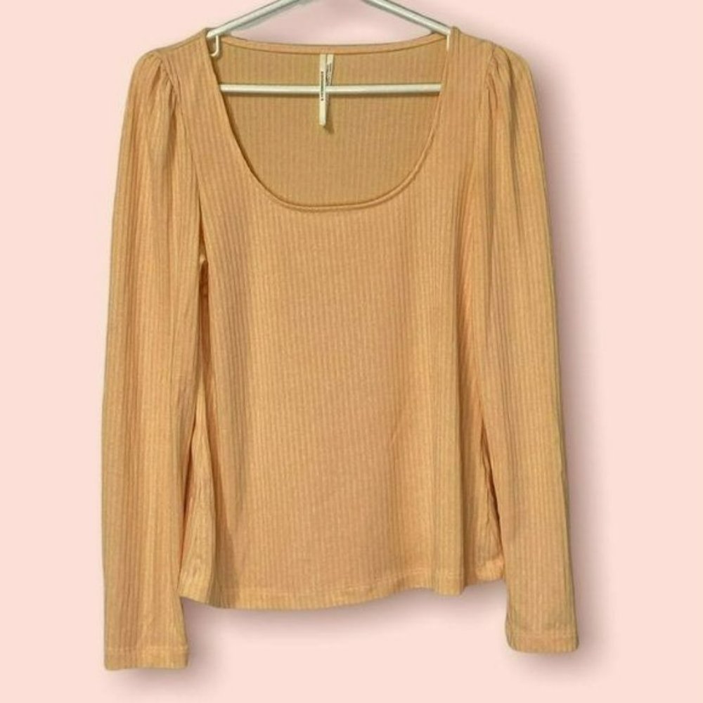 Anthropologie Ribbed Top Size Small